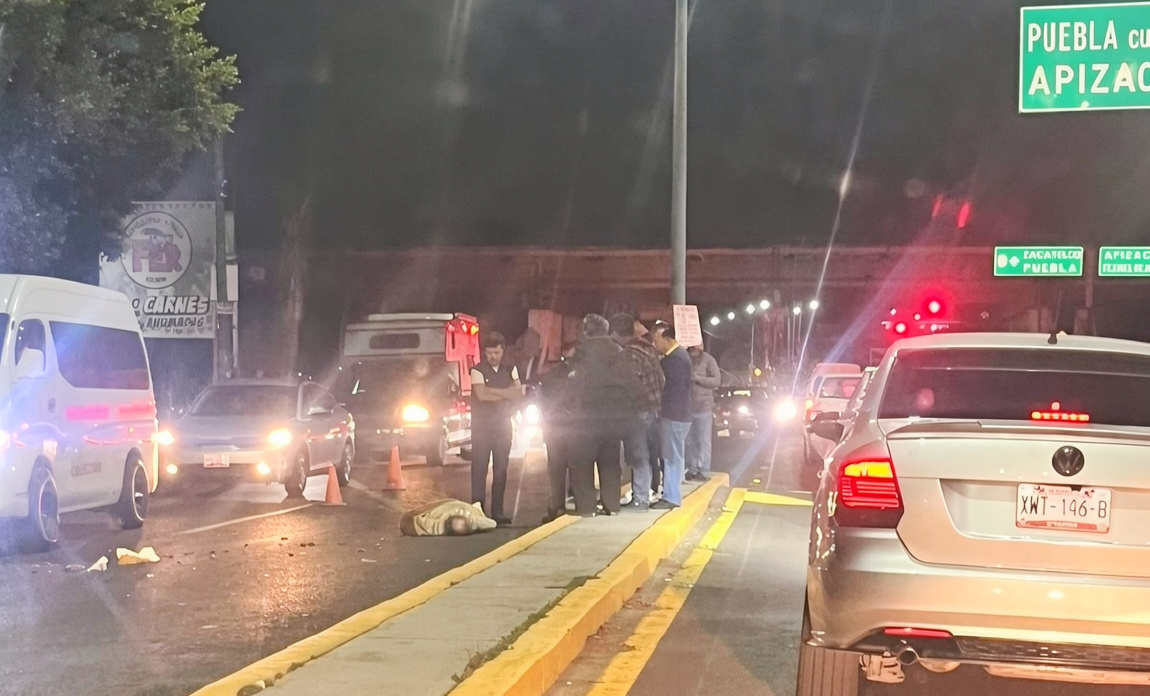 Noche de terror en Acuitlapilco: hombre es arrollado en plena carretera federal