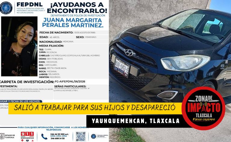 Conductora de Didi desaparece en Tlaxcala; sus hijos la esperan desesperados