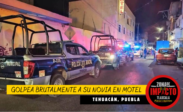 Golpea brutalmente a su novia en motel de Tehuacán; terminó escondido en una habitación para evitar ser detenido