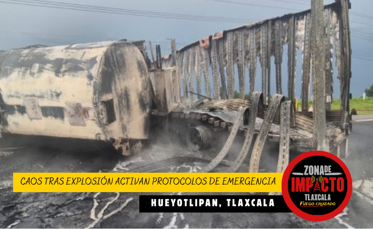 Caos tras explosión en Hueyotlipan; activan protocolos de emergencia y mantienen cerrada la México–Veracruz