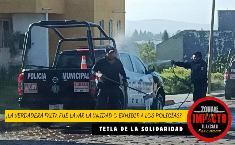 ¿CUIDAR UNA PATRULLA O DESPERDICIAR AGUA? POLICÉMICOS DIVIDEN OPINIONES EN TETLA