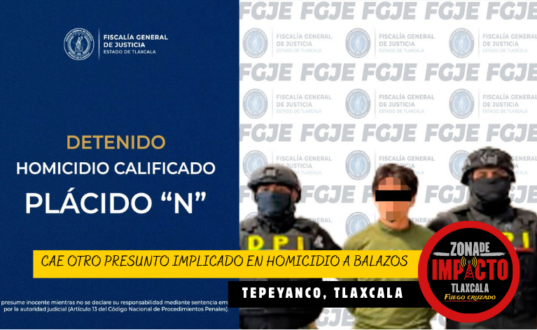 Cae otro presunto implicado en homicidio a balazos en Tepeyanco