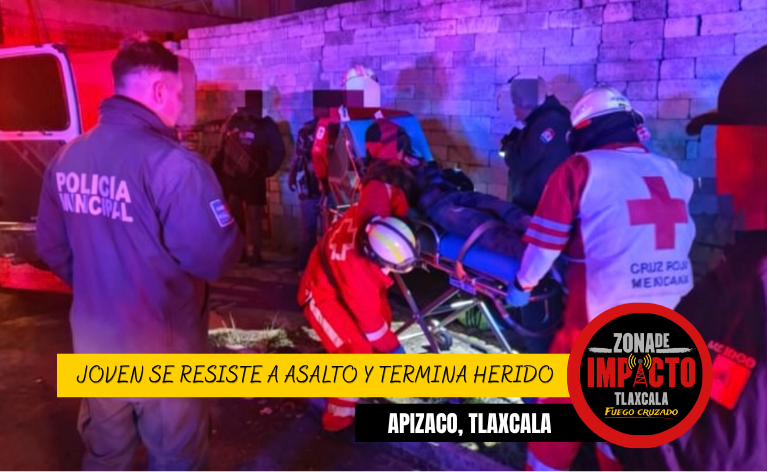 ¡UNA BALA LO DEJÓ TENDIDO EN LA CALLE! JOVEN SE RESISTE A ASALTO Y TERMINA HERIDO EN APIZACO