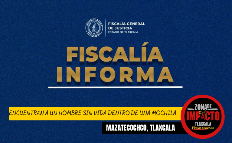 ¡MACABRO HALLAZGO EN MAZATECOCHCO! ENCUENTRAN A UN HOMBRE SIN VIDA DENTRO DE UNA MOCHILA