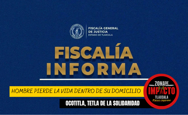 ¡BALAZOS MORTALES EN TETLA! HOMBRE PIERDE LA VIDA DENTRO DE SU DOMICILIO
