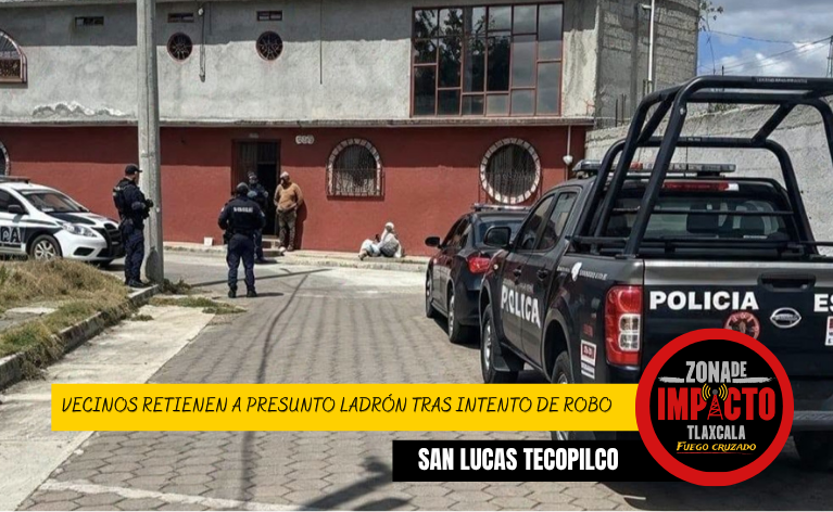 ¡LO SACARON DE LA CASA! VECINOS RETIENEN A PRESUNTO LADRÓN TRAS INTENTO DE ROBO EN TECOPILCO