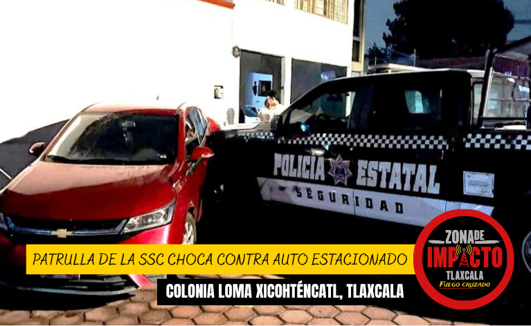 ¡MADRUGADA DE IMPACTO! PATRULLA DE LA SSC CHOCA CONTRA AUTO ESTACIONADO